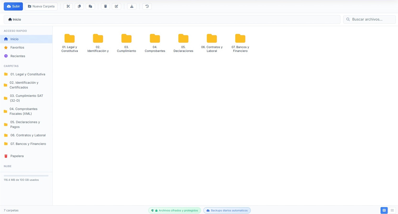 Bóveda de Archivos - Organiza y almacena todos tus documentos fiscales de forma segura